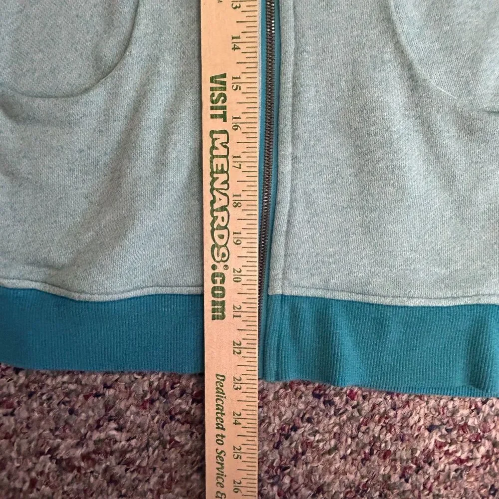 Lululemon On The Daily Women's Turquoise Blue Full Zipper Hooded Jacket Size 8